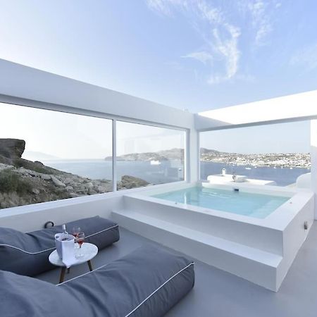 Villa Aethereal With Private Jacuzzi And Town Views Mykonos Town Exterior photo