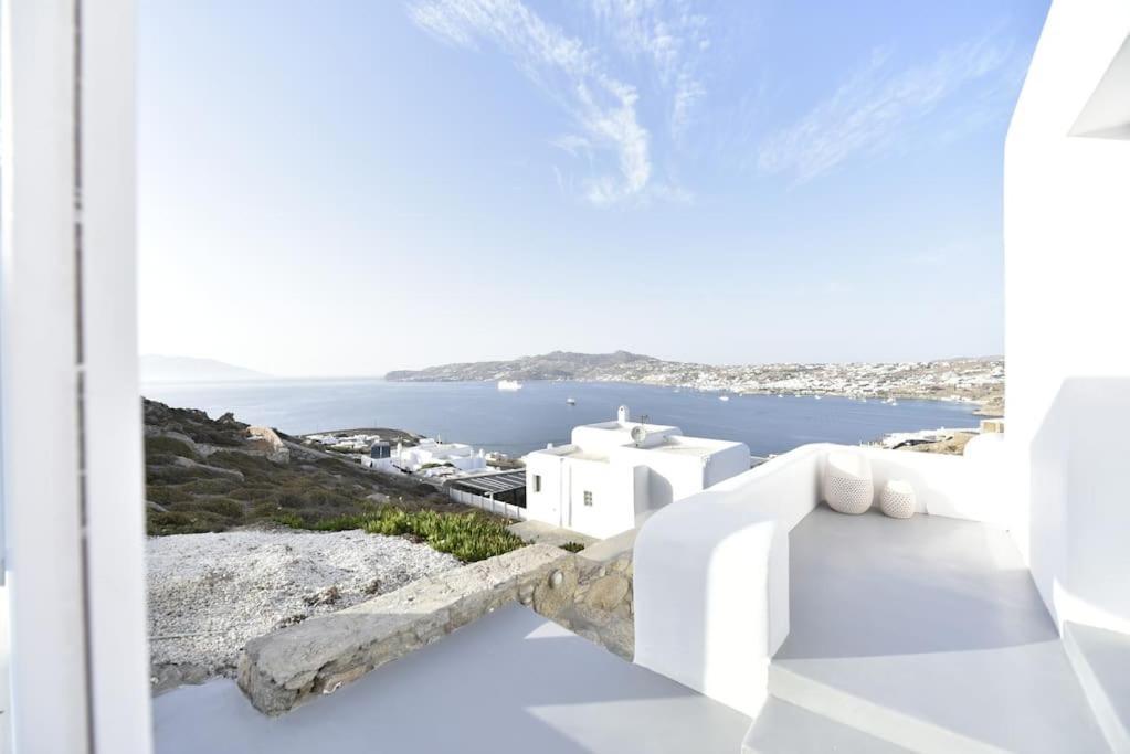 Villa Aethereal With Private Jacuzzi And Town Views Mykonos Town Exterior photo