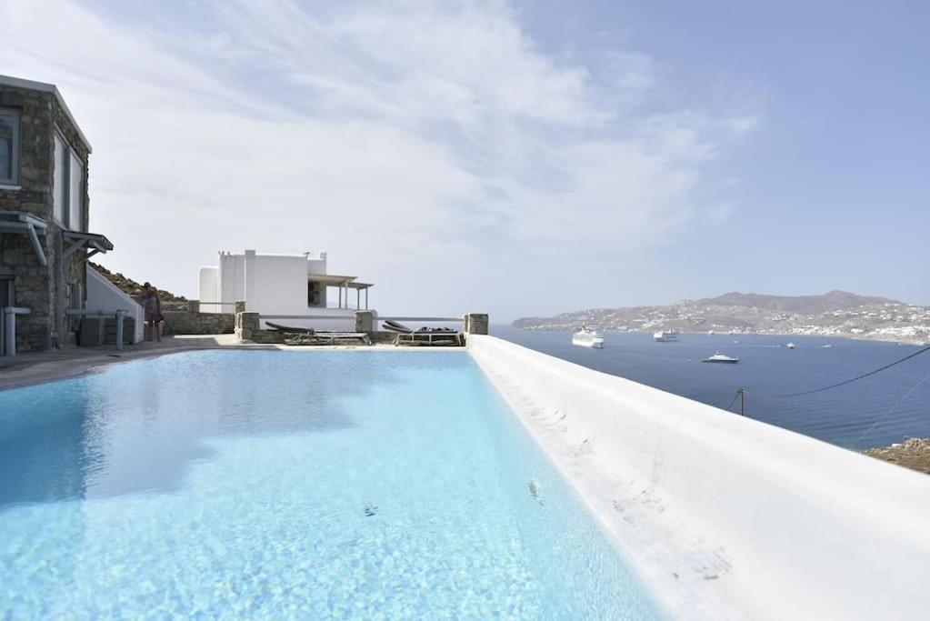 Villa Aethereal With Private Jacuzzi And Town Views Mykonos Town Exterior photo